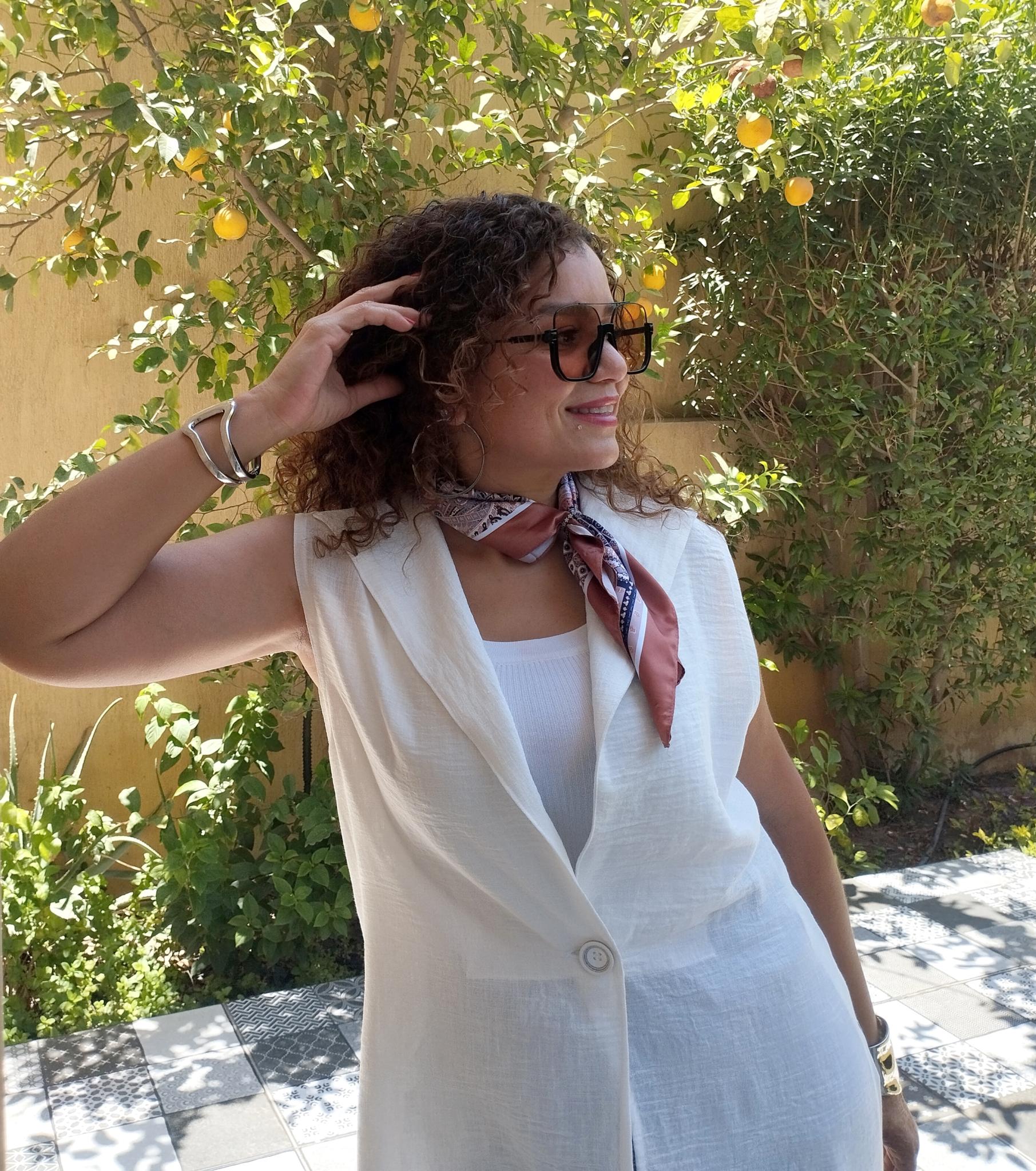 White Linen long vest with button opening sides 7 inbound5933489353439412202 scaled