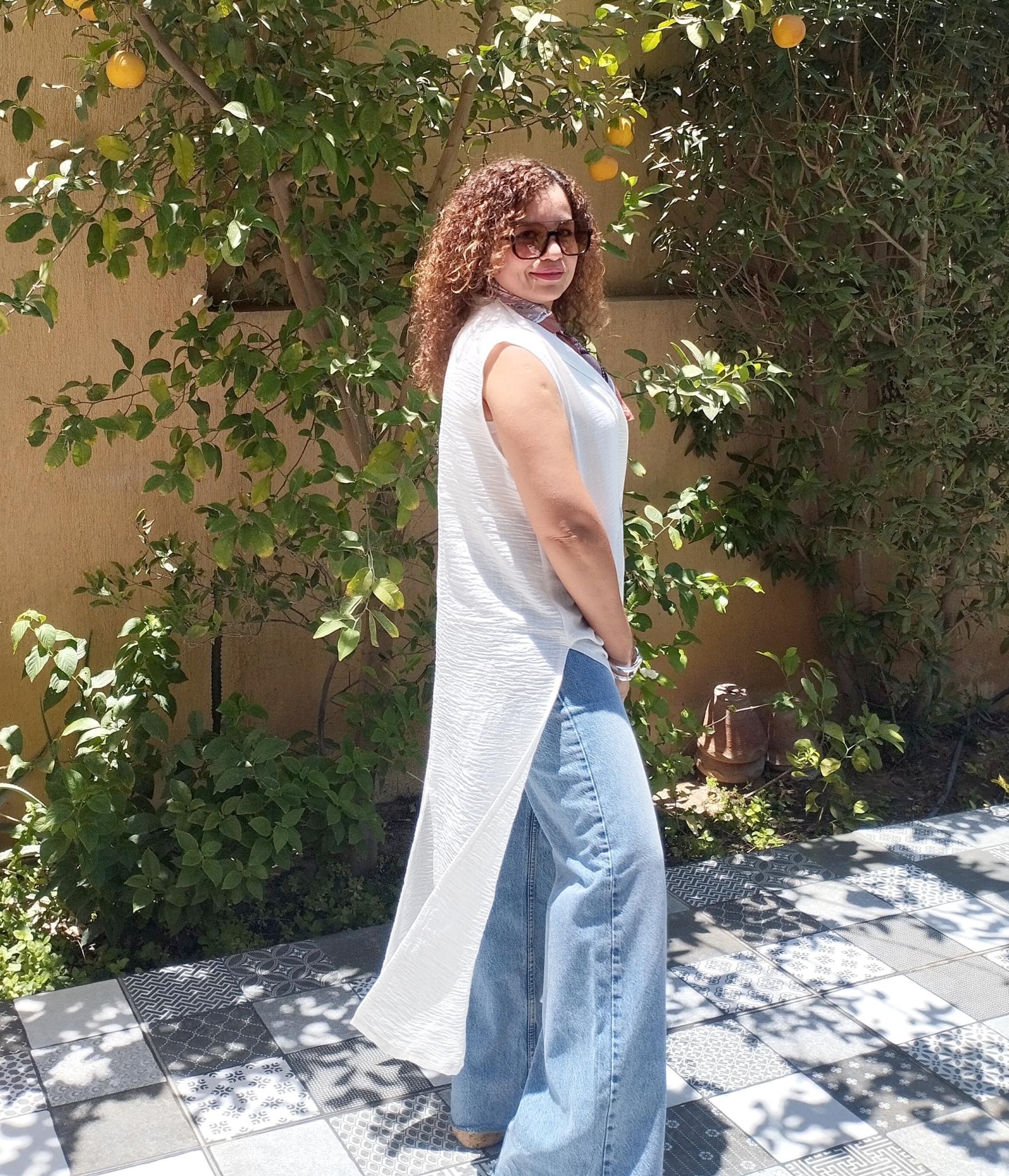 White Linen long vest with button opening sides 8 inbound7823625553132383261 scaled