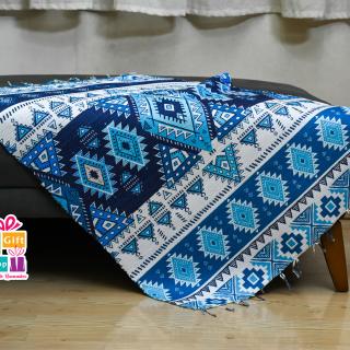 Killim blue pattern