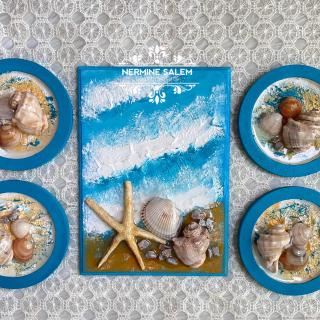 Seashells frames (set of 5)