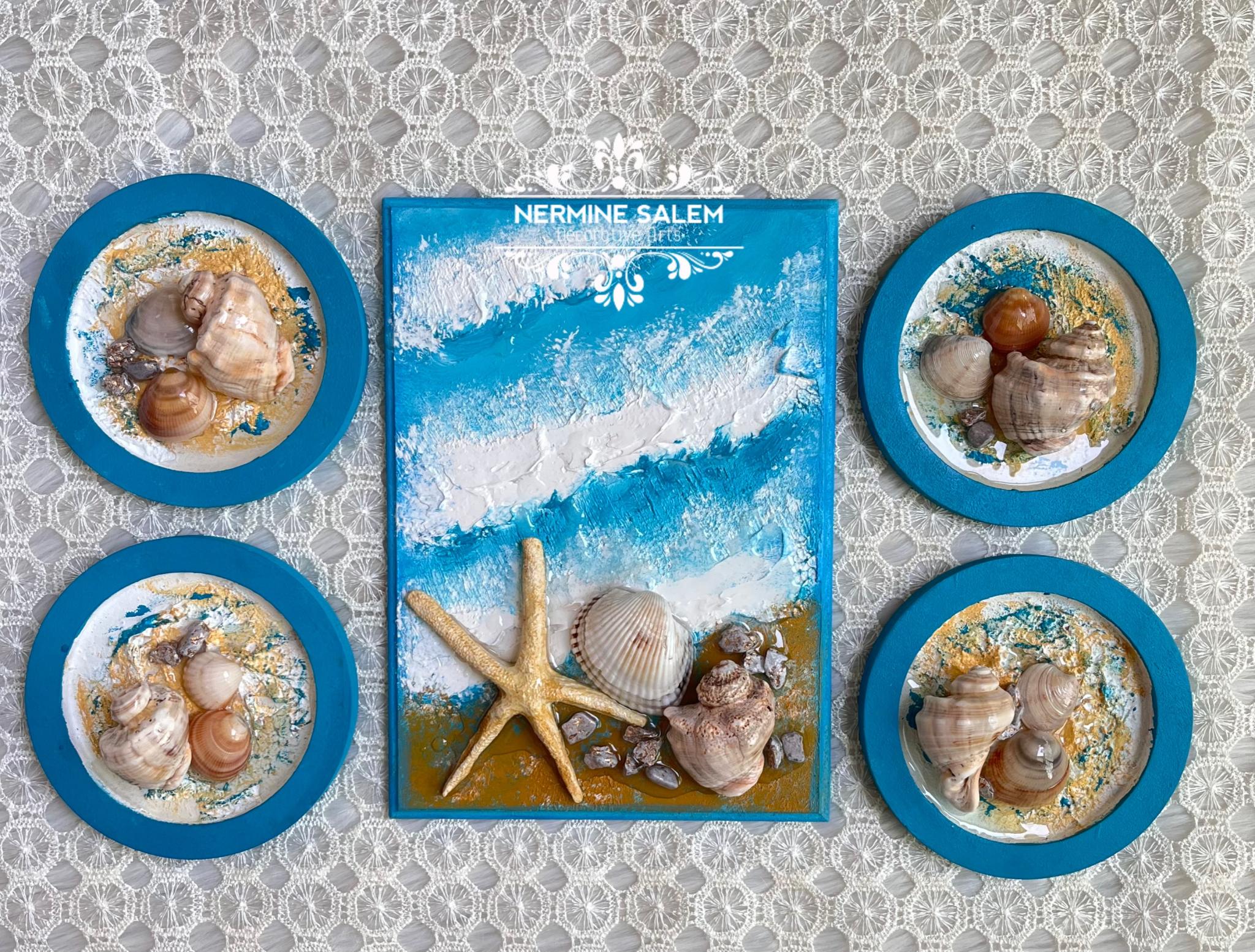 Seashells frames (set of 5) 1 Seashells frames (set of 5)