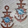 Set of 2 anchors decoration