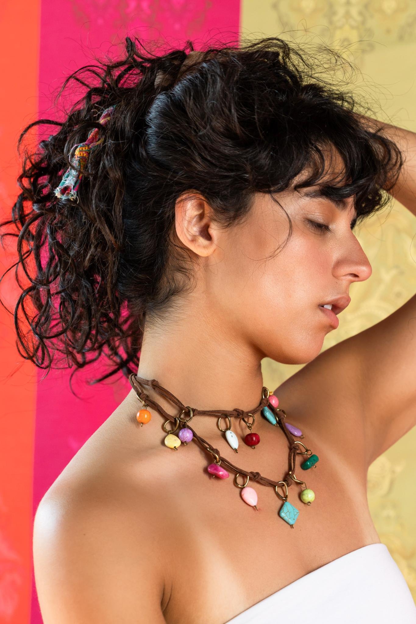 Sandy Ocean Double Cord Necklace 2 0E8A6913 scaled