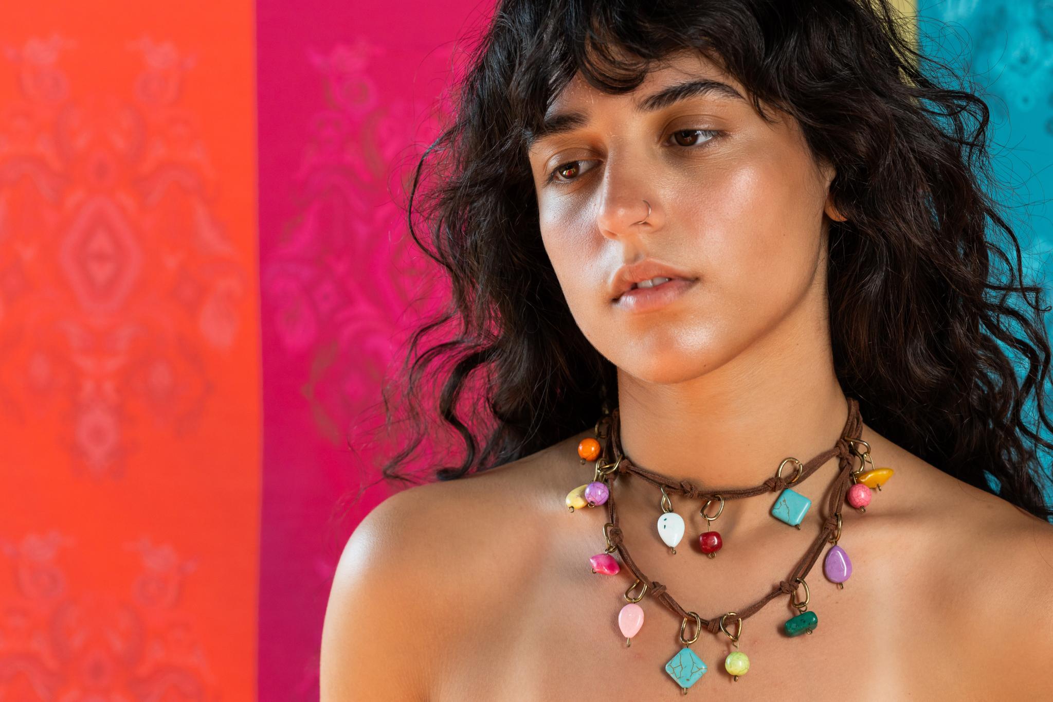 Sandy Ocean Double Cord Necklace 3 0E8A6921 scaled