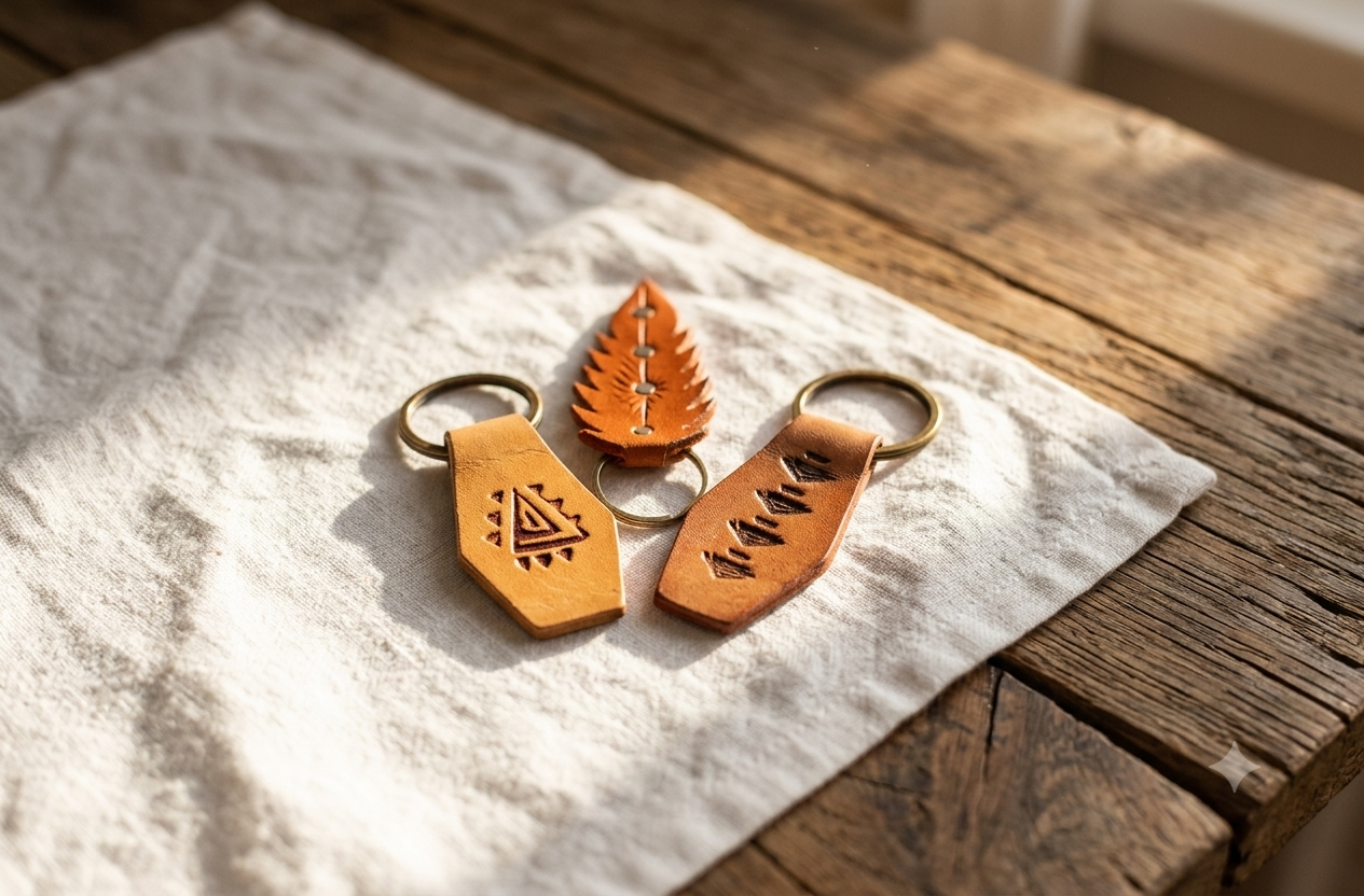 Handmade Genuine Leather Keychains 15 1781519928131