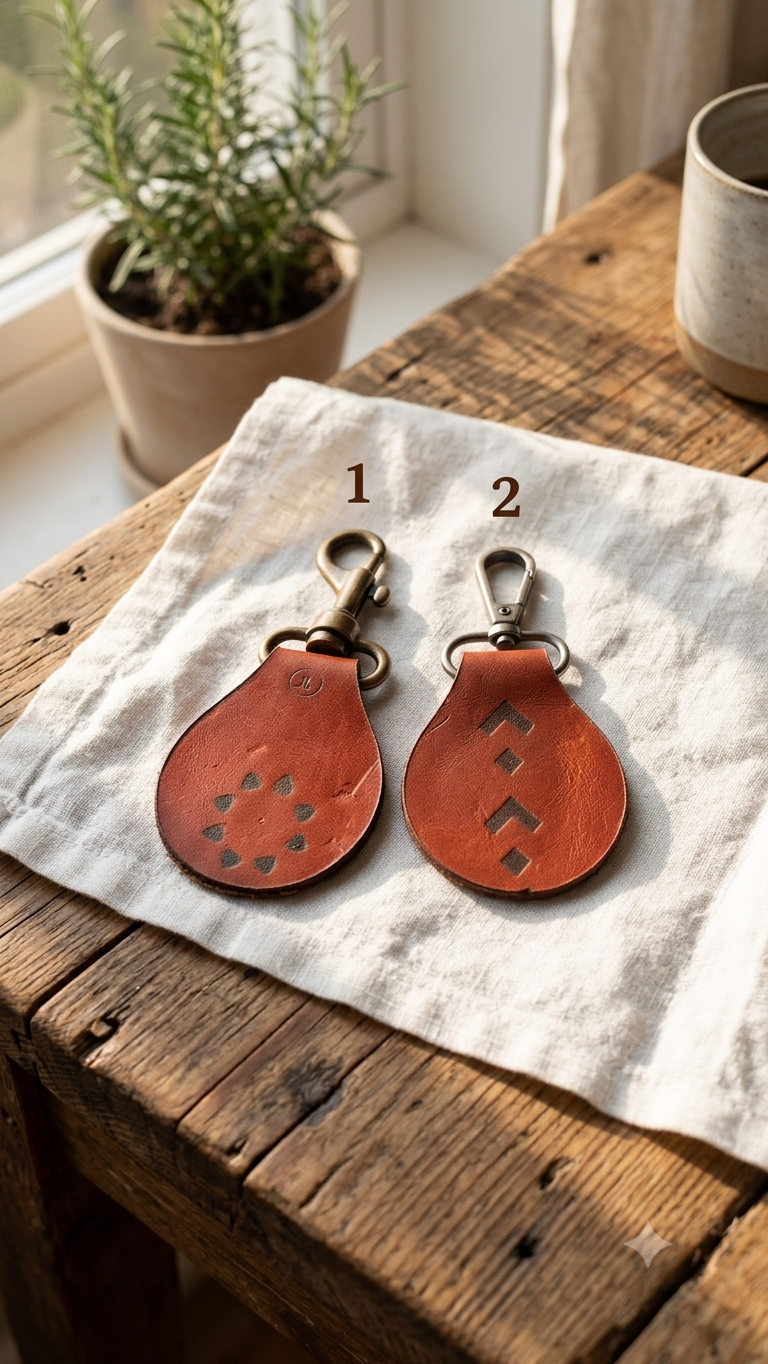 Handmade Genuine Leather Keychains 14 1781519958824