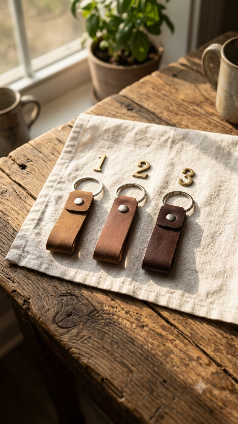 Handmade Genuine Leather Keychains 17 1781519967144