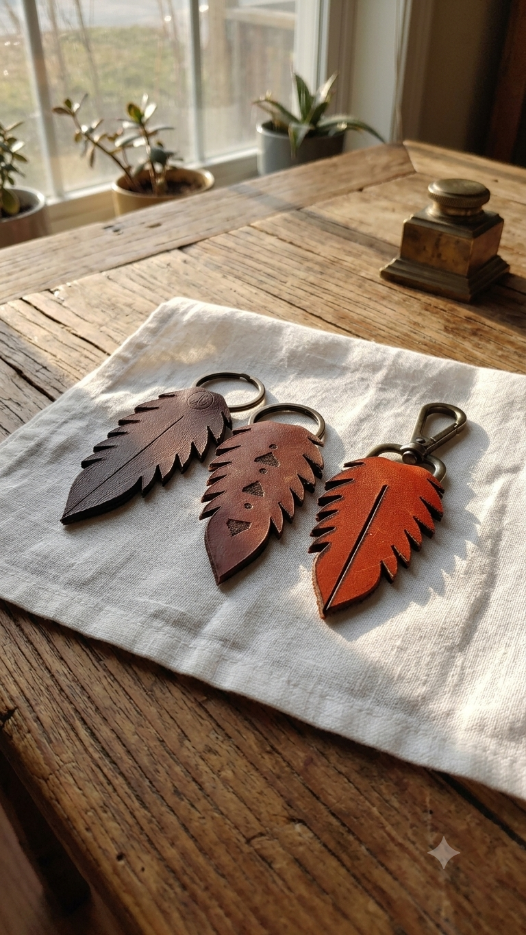Handmade Genuine Leather Keychains 18 1781519974015