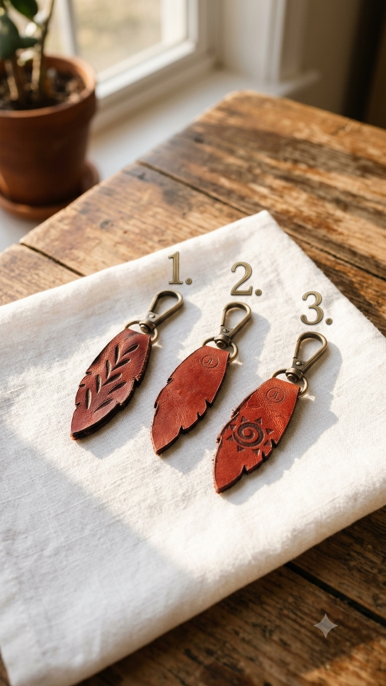 Handmade Genuine Leather Keychains 13 1781519981657