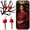 MessoCraft Red Fish Earrings