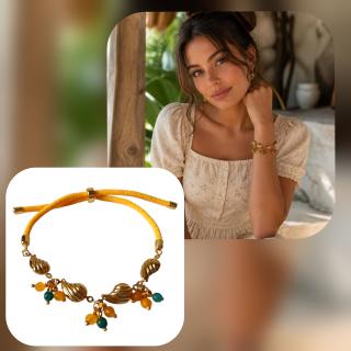MessoCraft Yellow Seashell Bracelet
