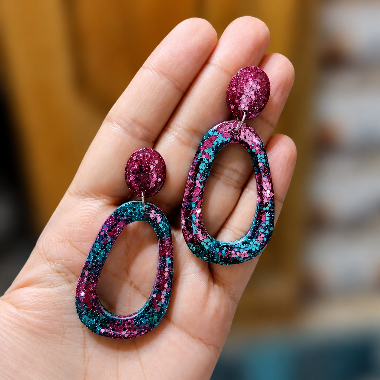 Galaxy Bloom Resin Earrings 3 68b65ac5 3756 4e43 94d2 b72b9e053008