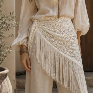 Light beige scarf