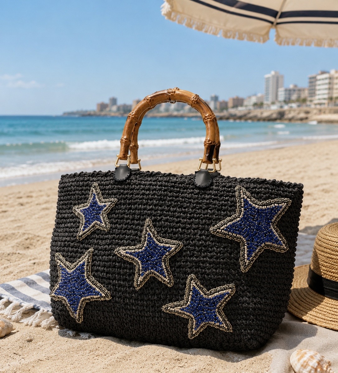 Starfish Raffia bag 5 A0DE89A1 20C7 4A6B 8834 5D473DE133C2