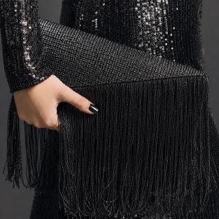 Fumee tassels clutch