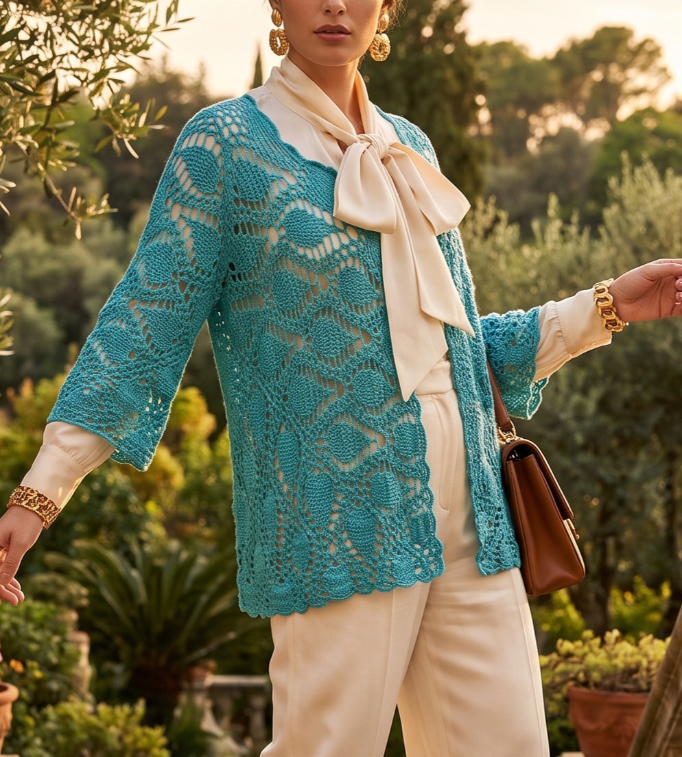 Summer crochet cardigan 1 Summer crochet cardigan