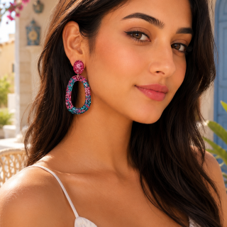 resin earrings