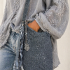 Glittering grey crossbag