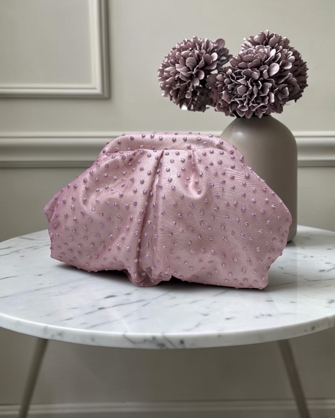 Sparkling pink small pouch 1 Sparkling pink small pouch