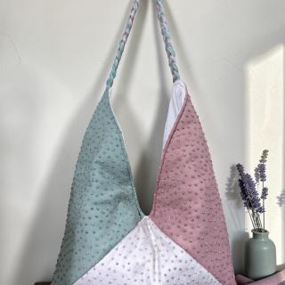 Pastel triangles bag