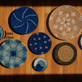 Basket themed wall plates