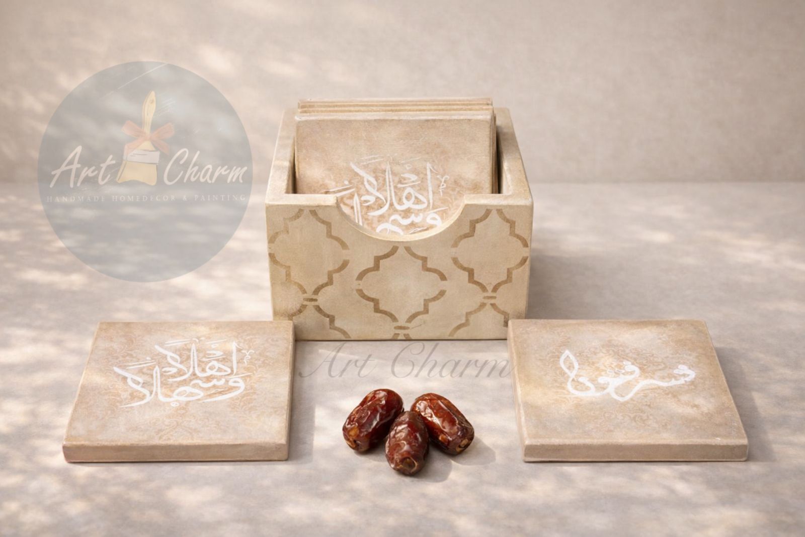 handmade coasters set in arabian style 5 WhatsApp 1 1