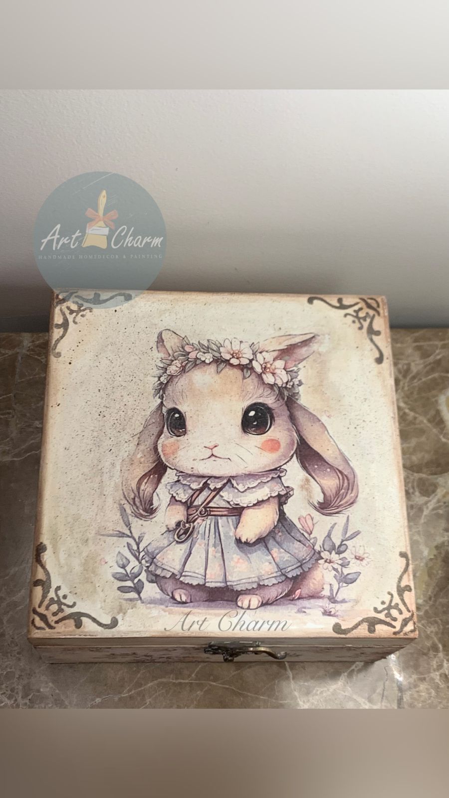 vintage bunny classic jewelry handmade box 15 WhatsApp Image 2026