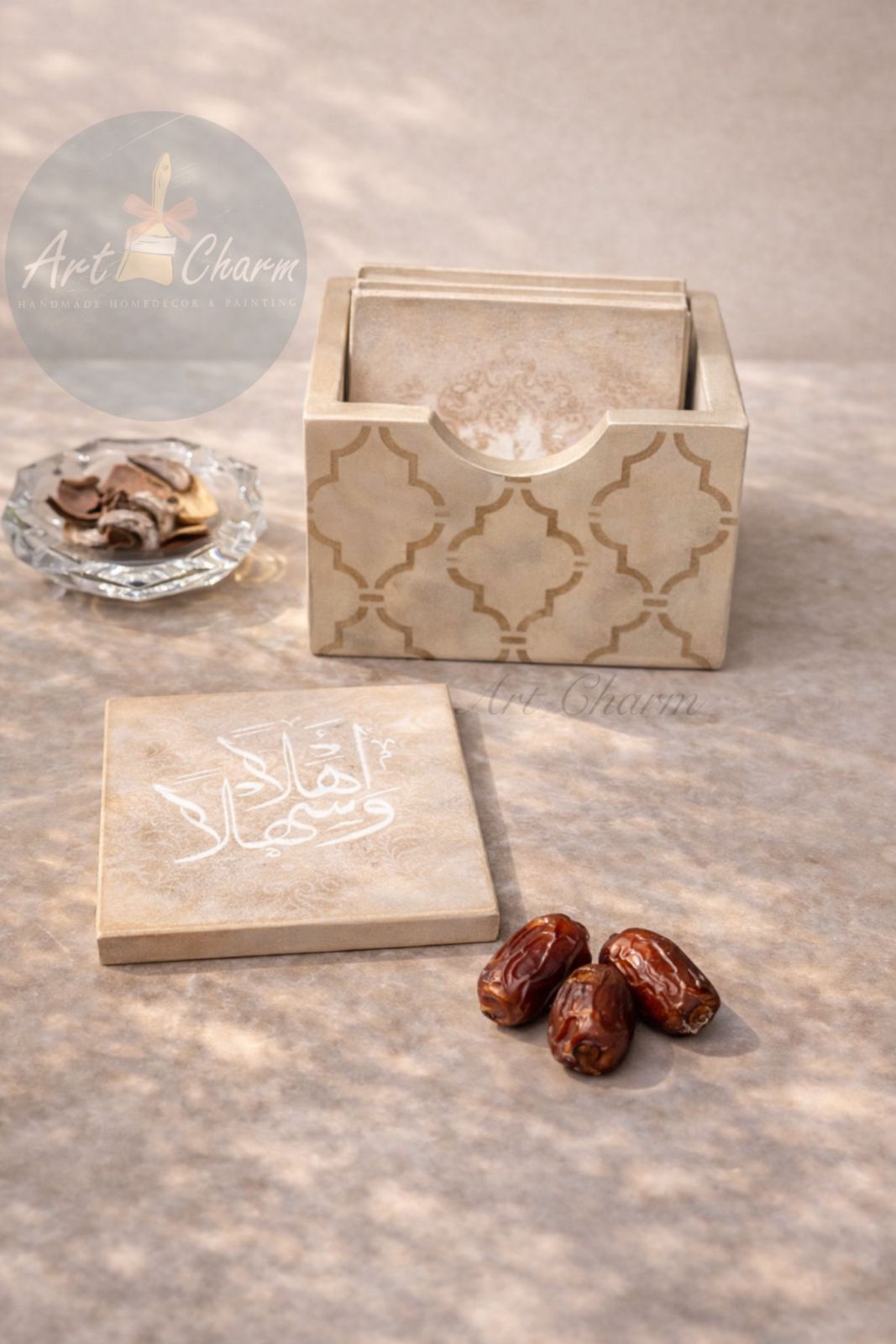 handmade coasters set in arabian style 3 WhatsApp Image 2026 07 07 at 1.48 1