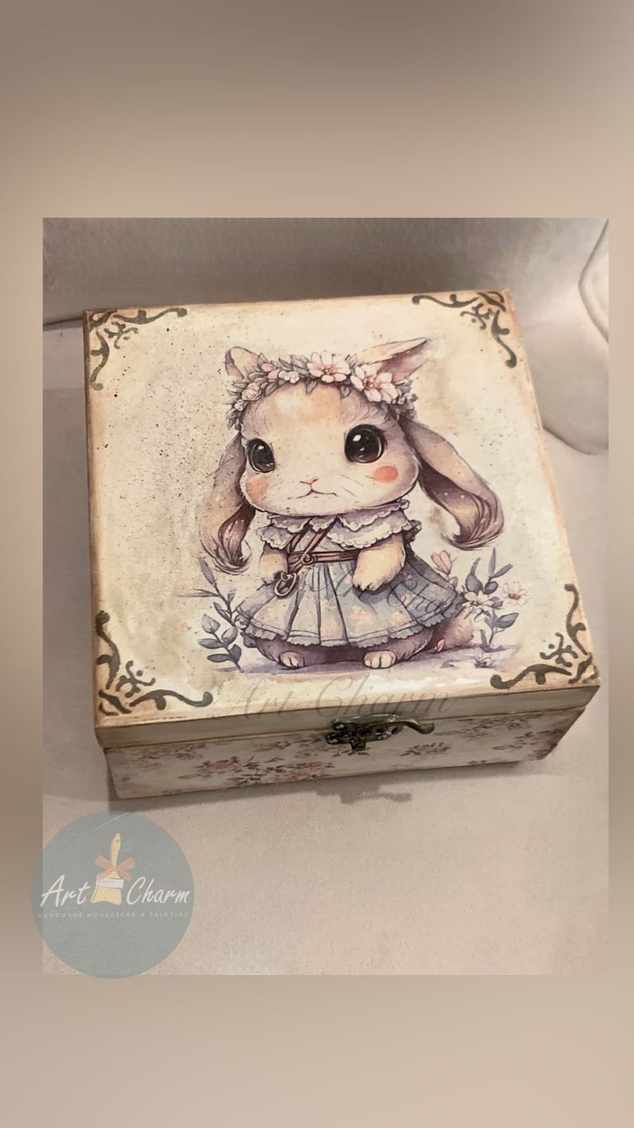 vintage bunny classic jewelry handmade box 9 WhatsApp Image 2026 07 07 at 10.23.24 PM
