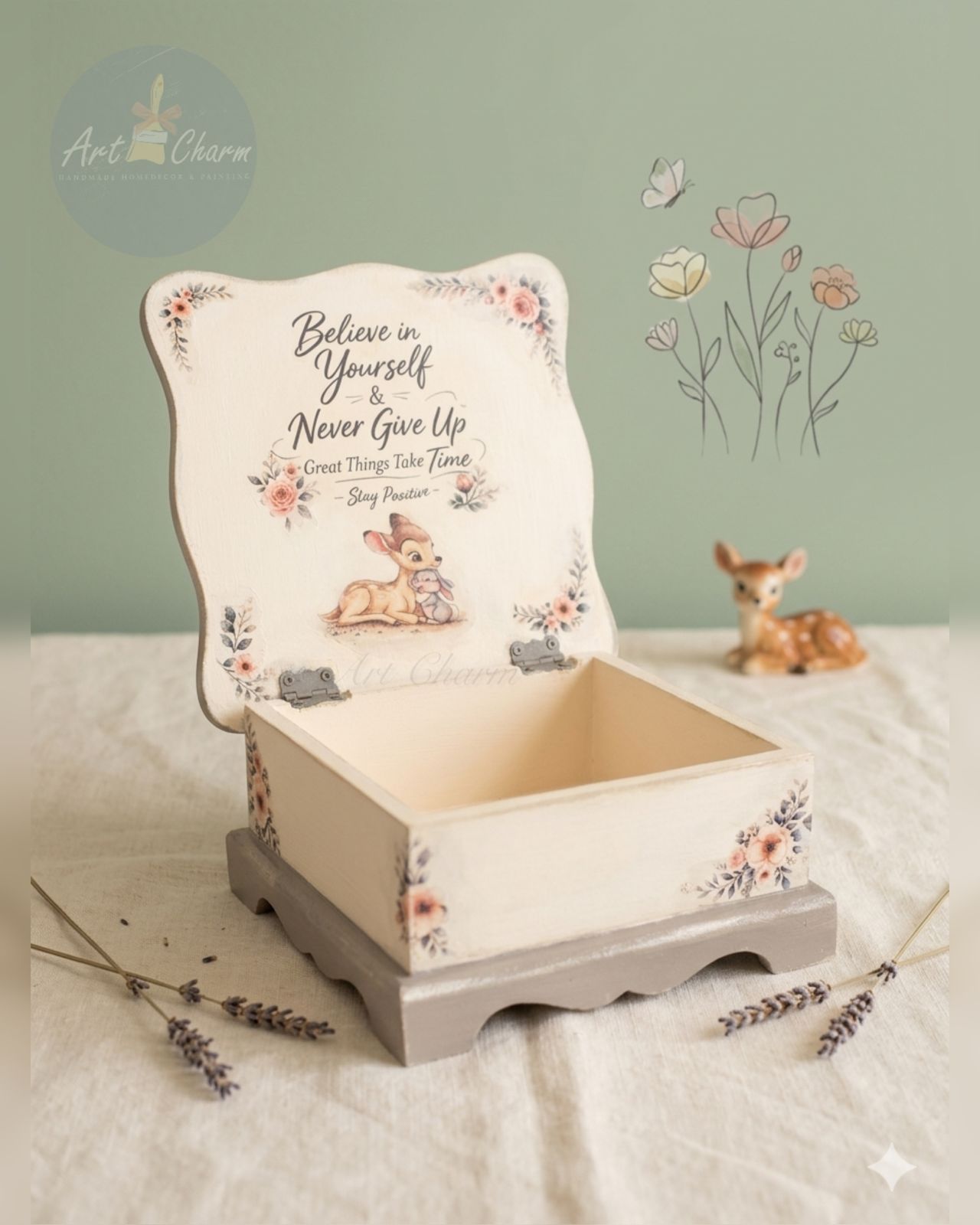 bambi disney decoupaged handmade personalized organizer 5 WhatsApp Image 2026 07 07 at 12.24.59 AM 1