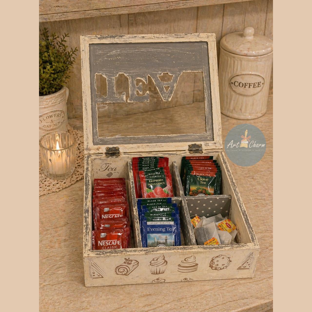 Handmade tea,coffee organizer box 7 WhatsApp Image 2026 07 07 at 12.25