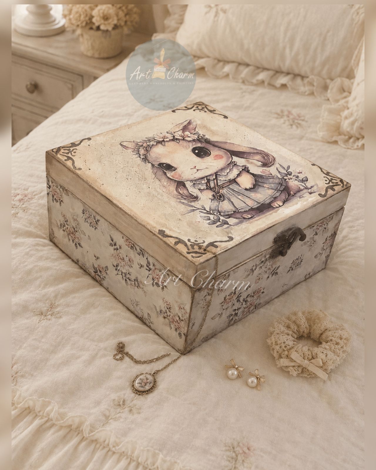 vintage bunny classic jewelry handmade box 2 WhatsApp Image 2026 07 08 at 2.32.37