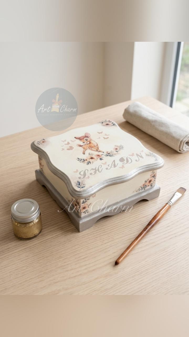 bambi disney decoupaged handmade personalized organizer 4 WhatsApp Image 2026 07 09 at 2.09.14 PM