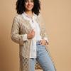 Crochet long cardigan