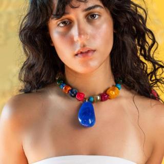 Ocean Sand Suede Necklace