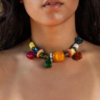 Sun Rays Copper Necklace