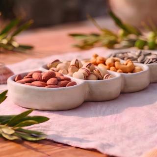 Big stone platter - Beige