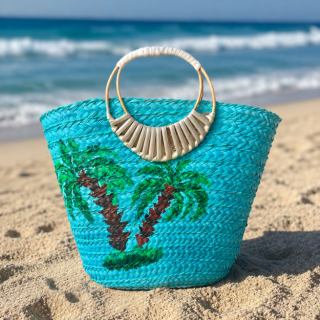 Palmera Straw Beach bag
