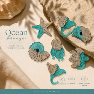 Coastal Treasures Magnet Set