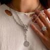 Casual silver necklace