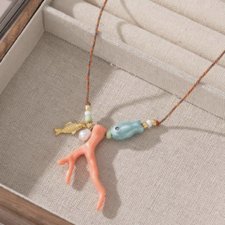 Fish summer necklace