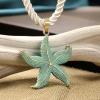 Mint star summer necklace