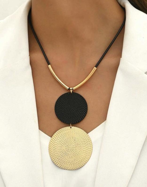 Modern leather necklace 1 Modern leather necklace