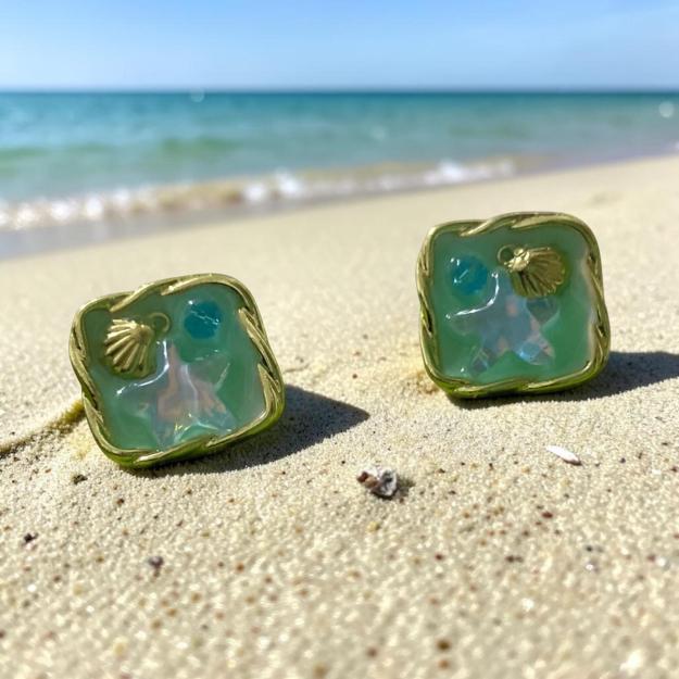 Seashell Statement Earrings 1 Seashell Statement Earrings