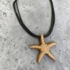 Starfish learher necklace