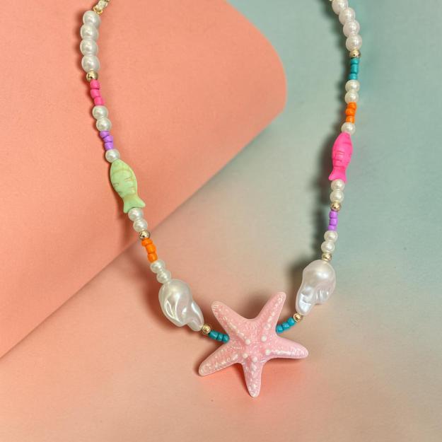 Beach Pearl Necklace 1 Beach Pearl Necklace