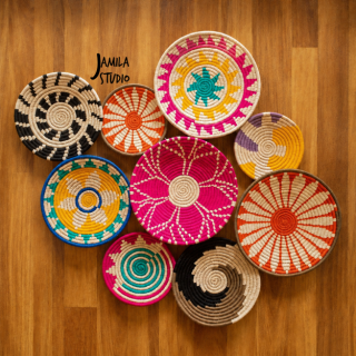 Colorful Baskets (wall plates)