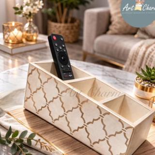 Hanmdade elegant organizer and remote holder