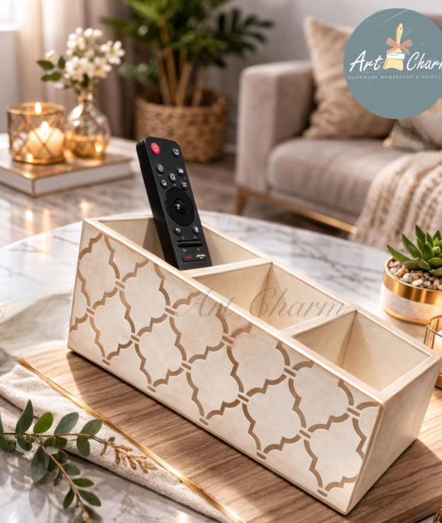 handmade elegant organizer and remote holder 1 handmade elegant organizer and remote holder