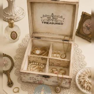 vintage bunny classic jewelry handmade box